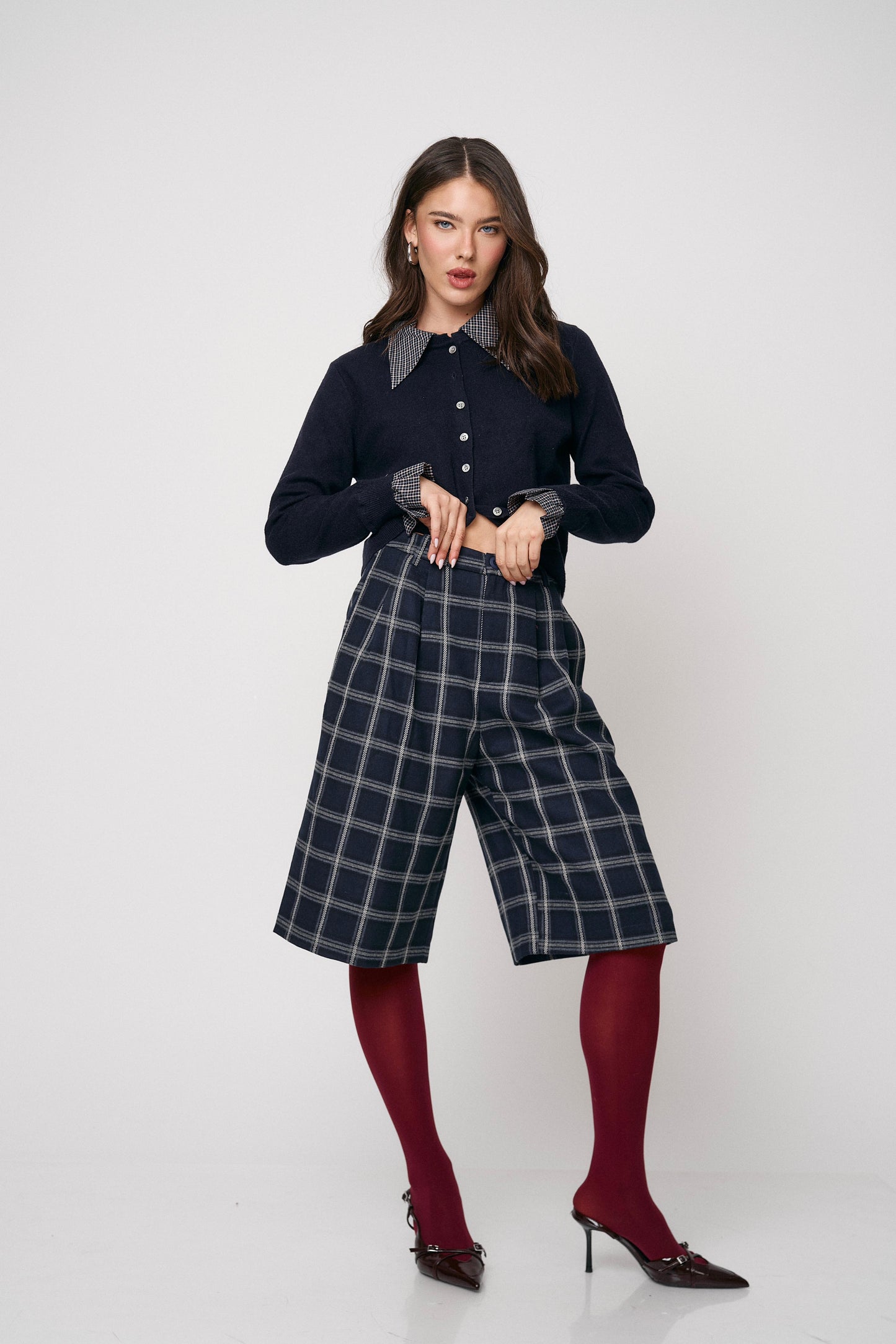 מכנסי ברמודה לונה - כחול