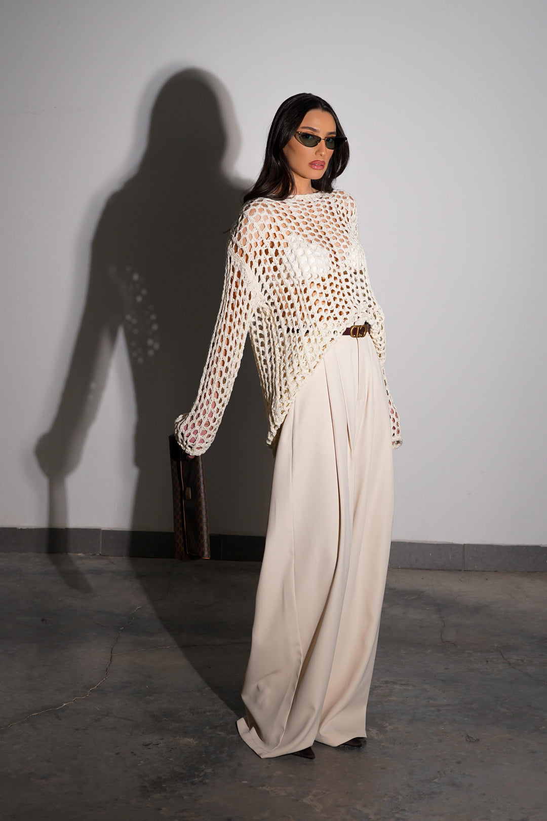 מכנסי פייטרו - לבן