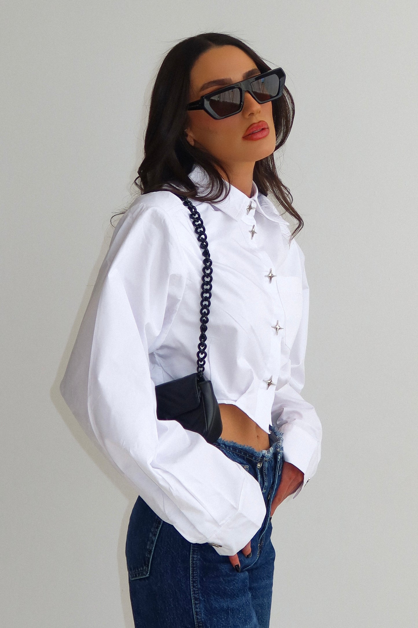 חולצת אנימה - כחול