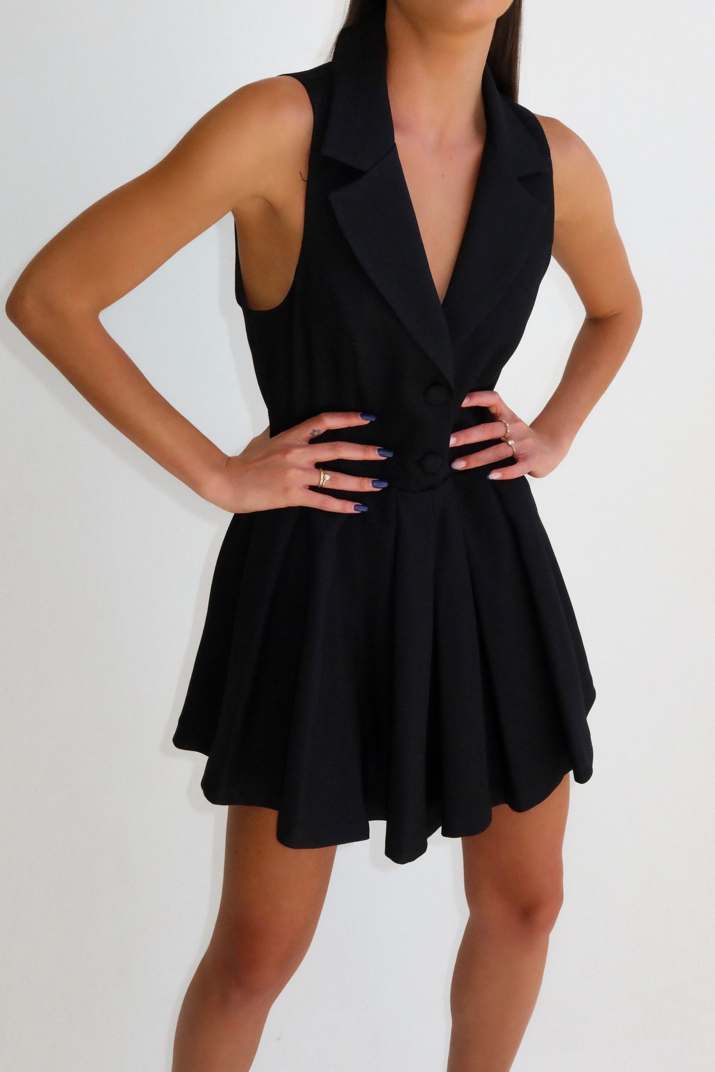 שמלת עופרי - שחור