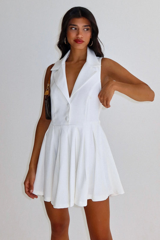 שמלת עופרי - לבן