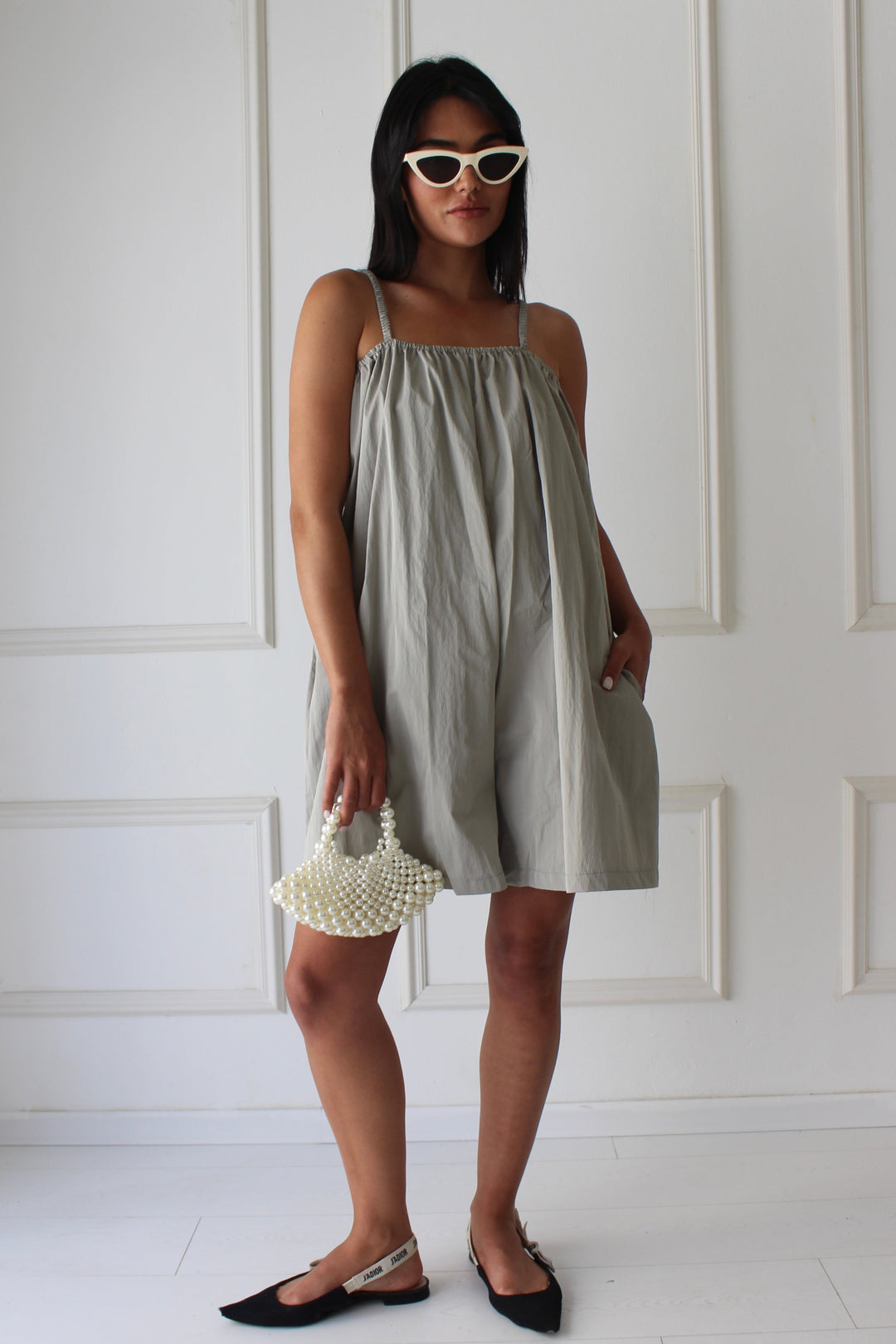 אוברול קולן - אפור