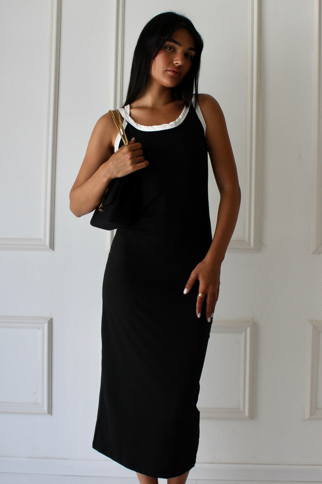 שמלת קרול - שחור