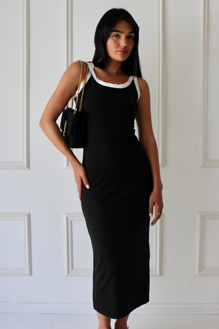 שמלת קרול - שחור