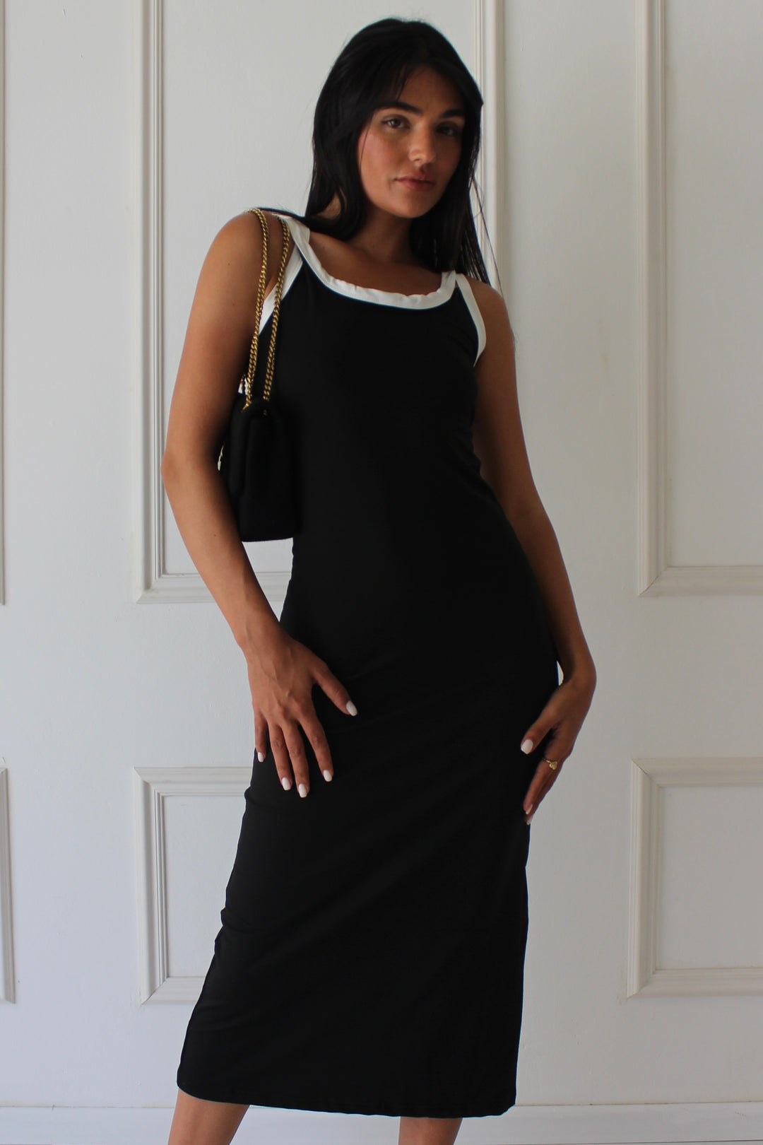 שמלת קרול - שחור