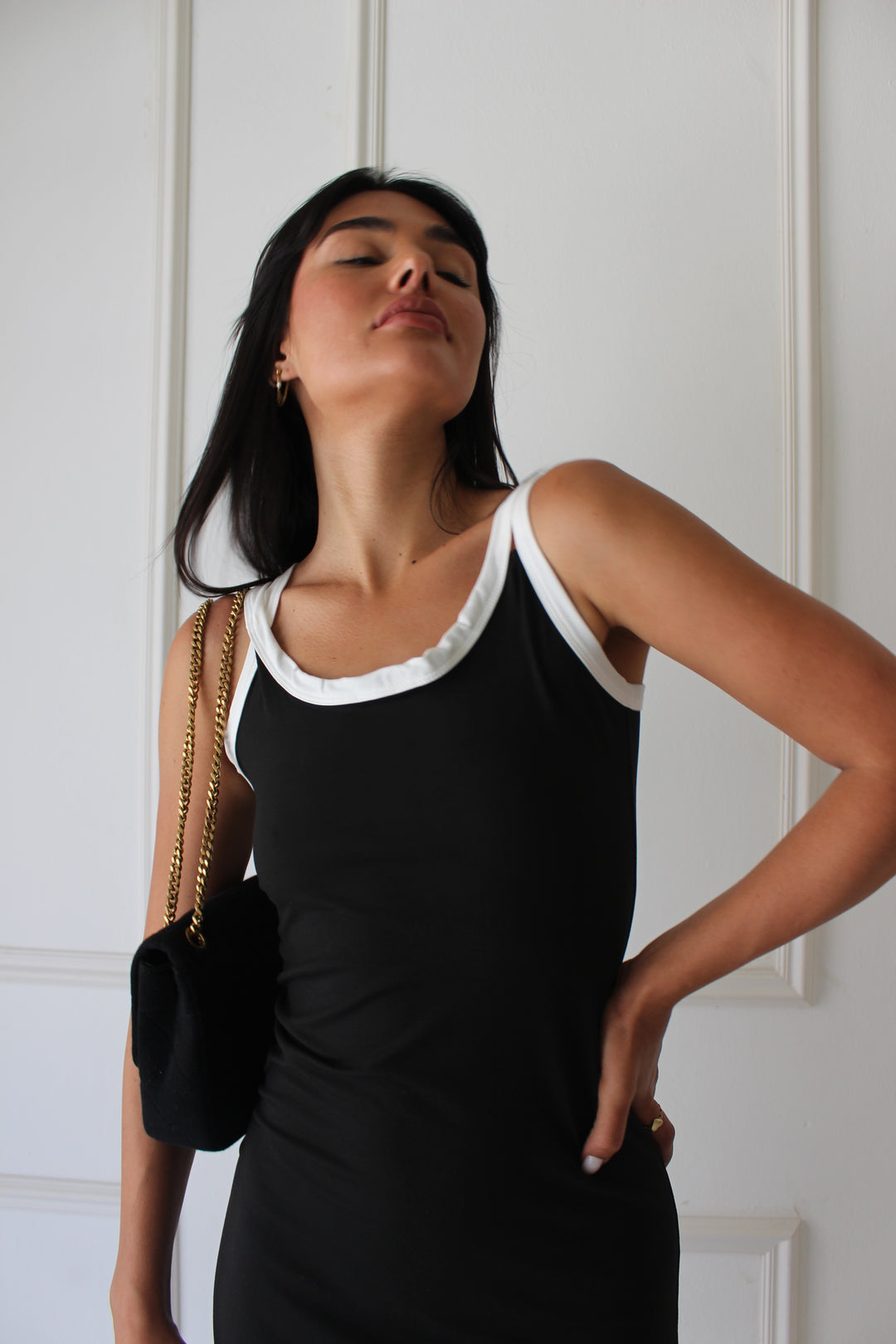 שמלת קרול - שחור