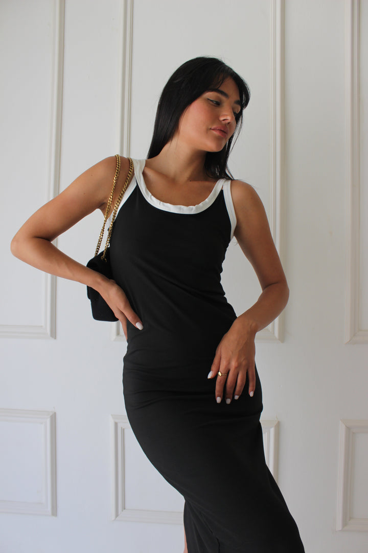 שמלת קרול - שחור