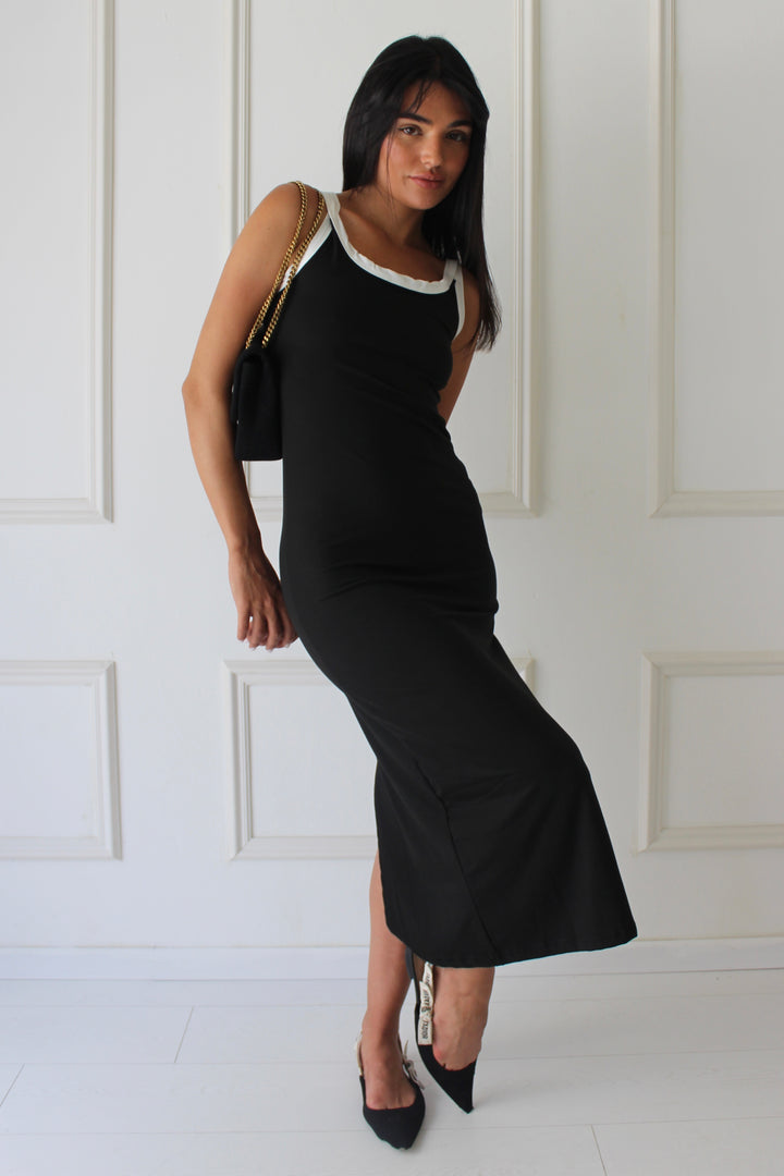 שמלת קרול - שחור