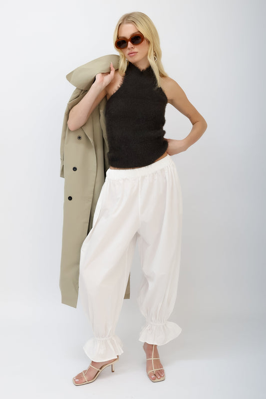 מכנסי מודי - לבן