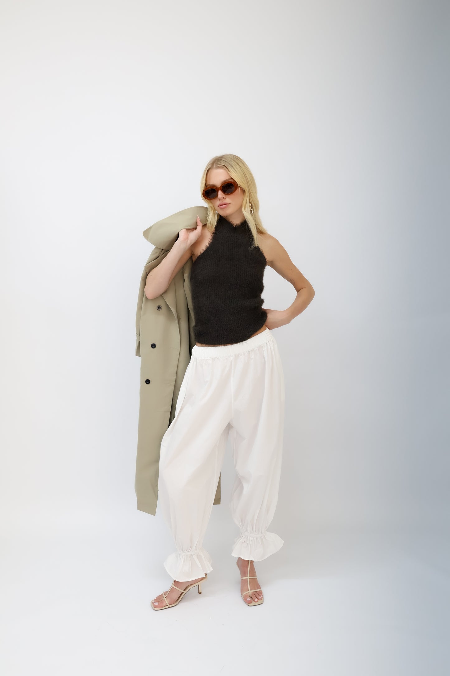 מכנסי מודי - חום