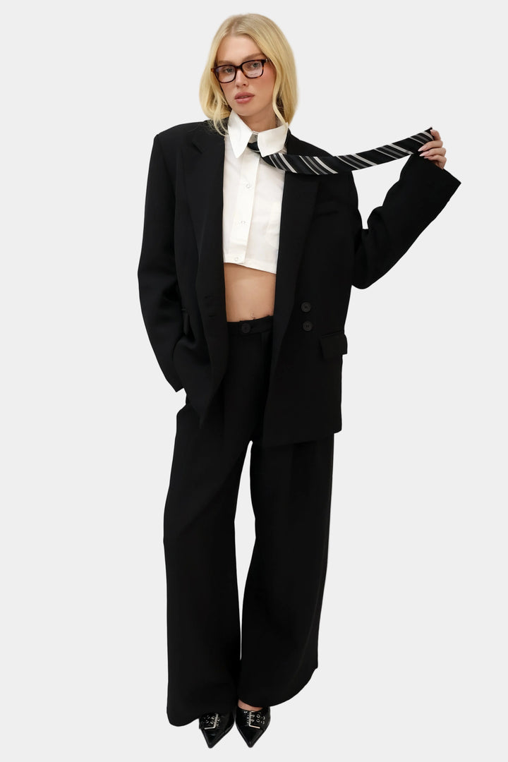 חליפת אוברסייז אוליביה- שחור