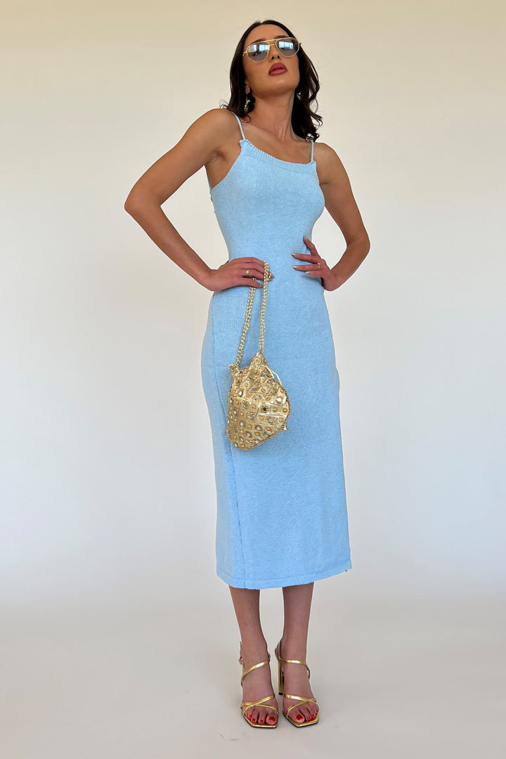 שמלת אנזי - תכלת