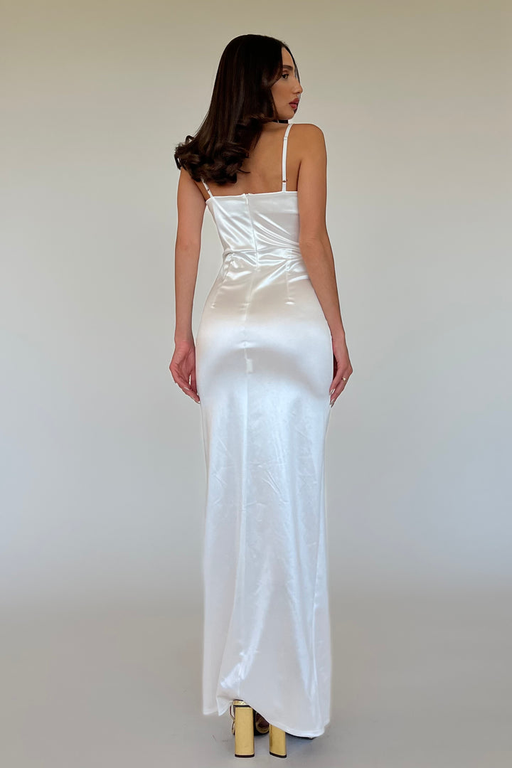 שמלת גאיה - לבן