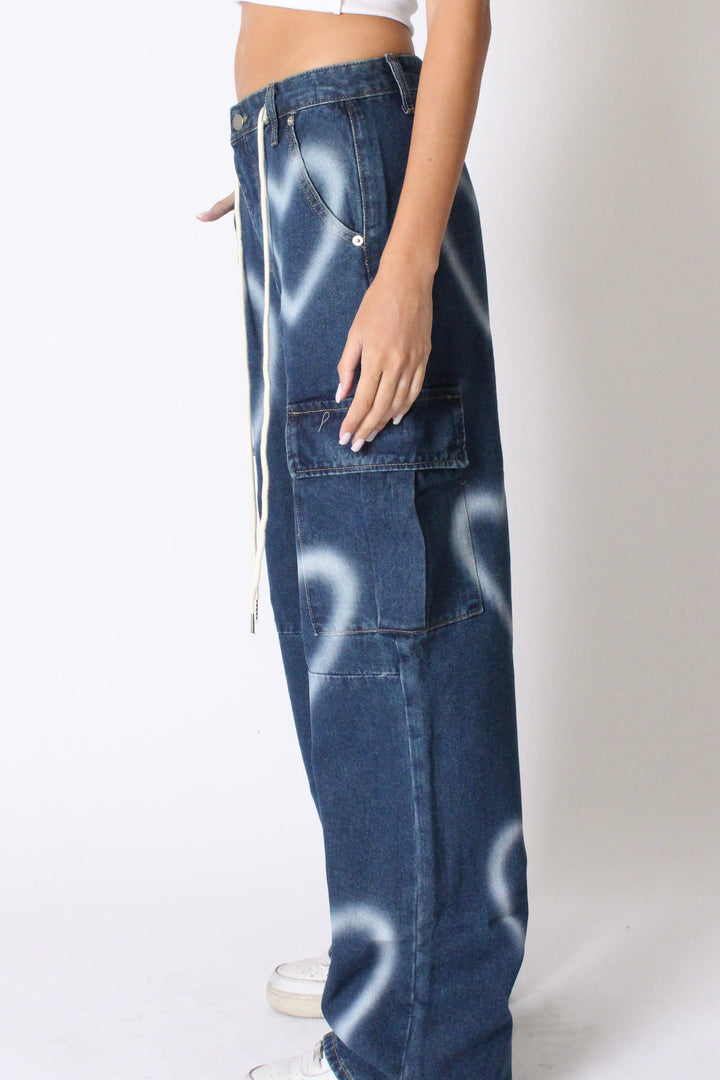 מכנסי גינס הארטי - שחור