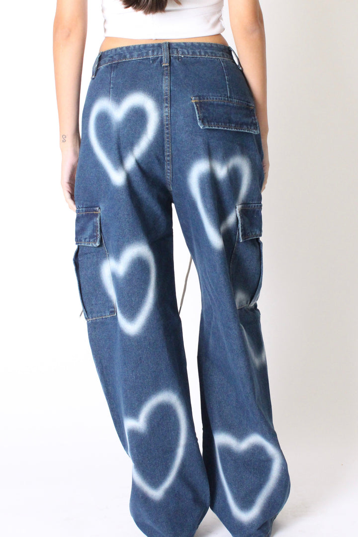 מכנסי גינס הארטי - שחור