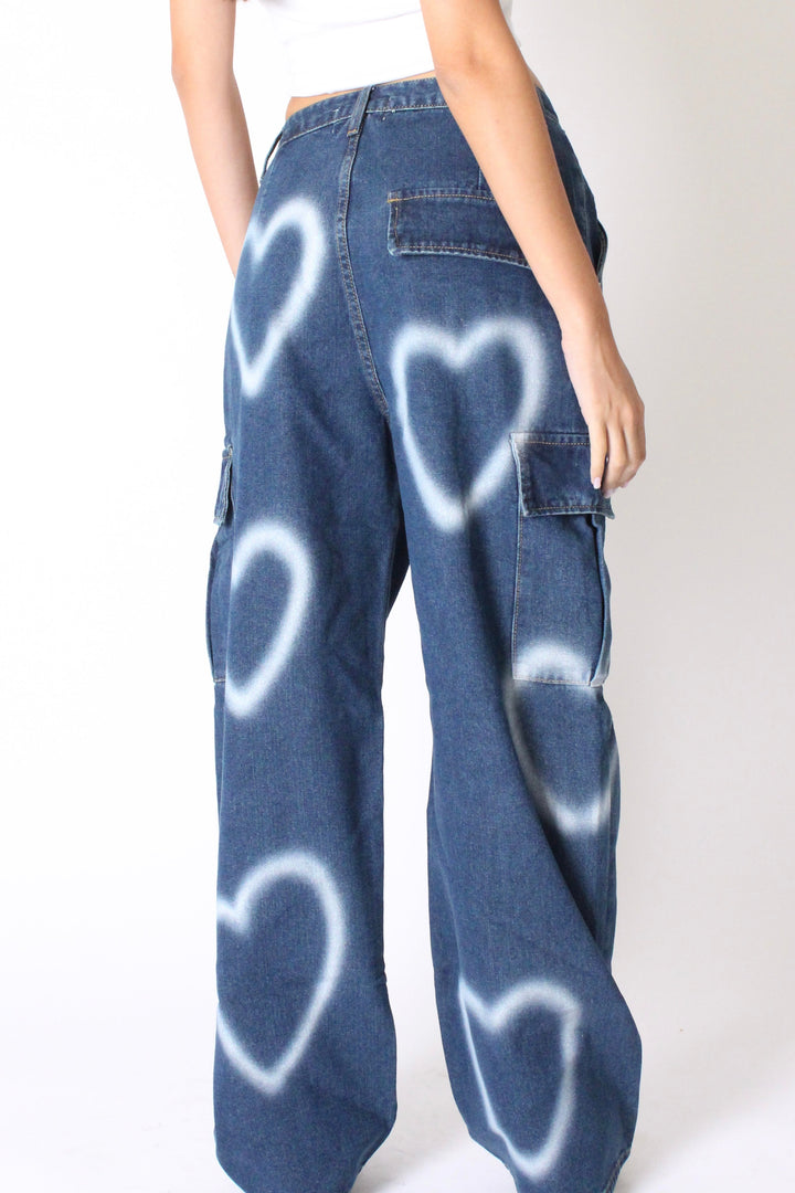 מכנסי גינס הארטי - כהה