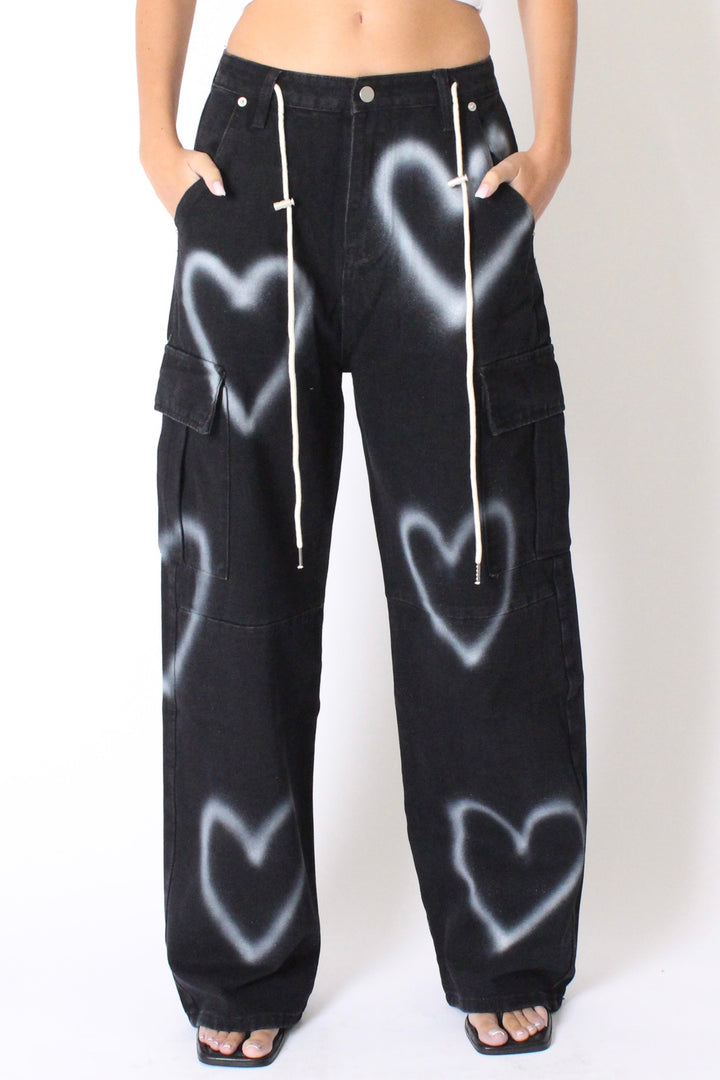 מכנסי גינס הארטי - כהה