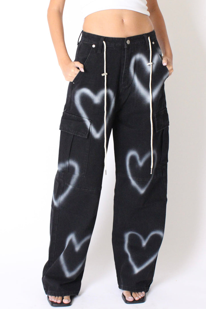 מכנסי גינס הארטי - כהה