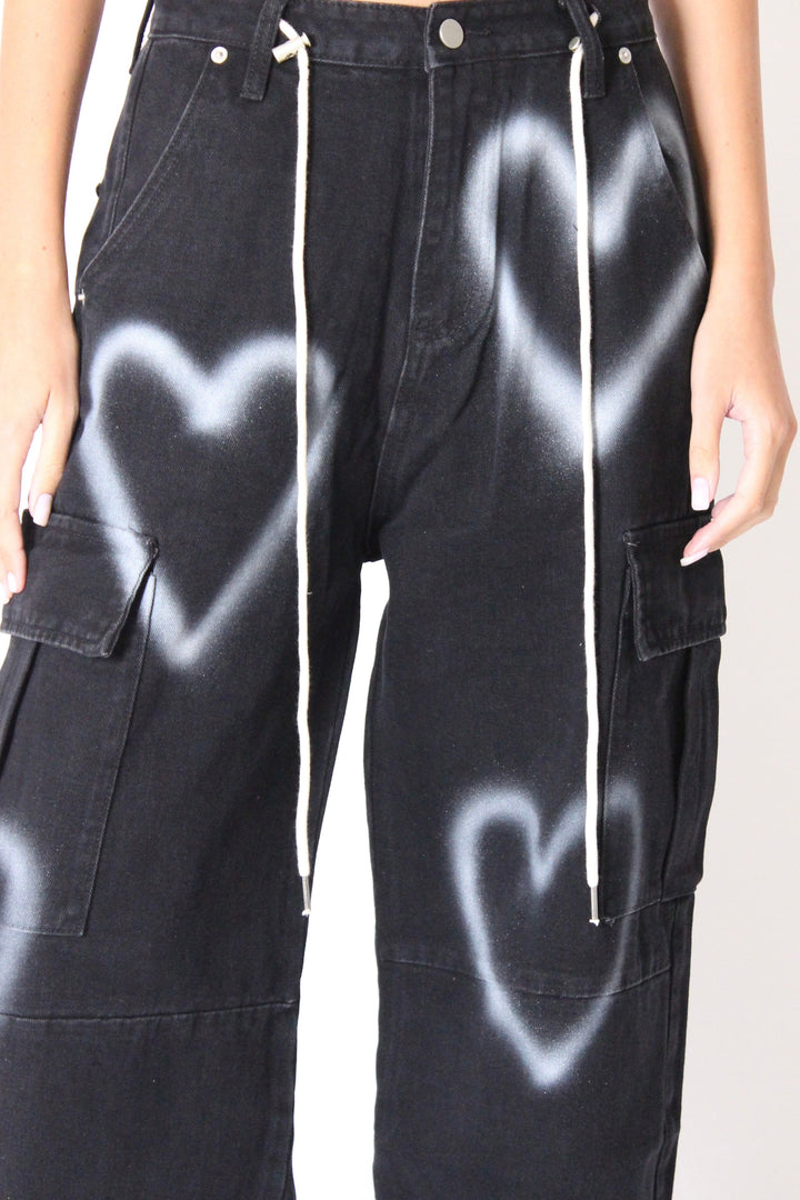 מכנסי גינס הארטי - כהה