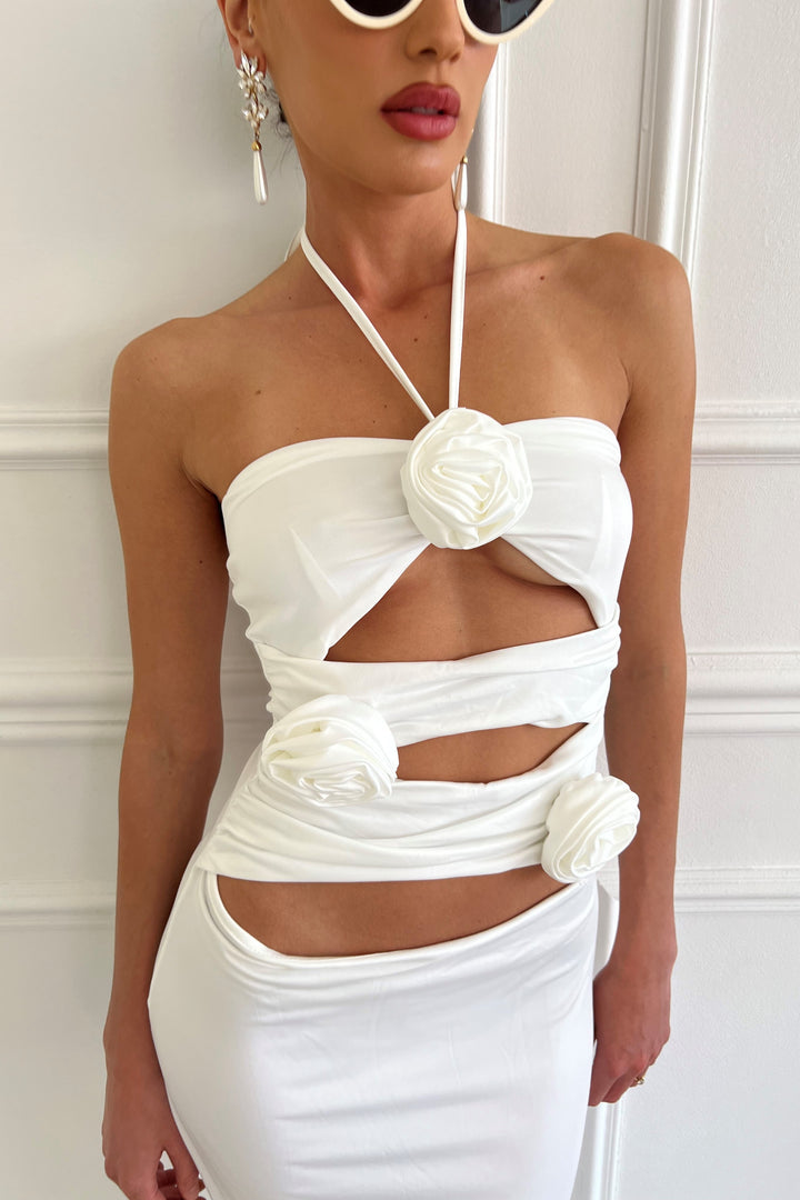 שמלת פלורנסיה - לבן