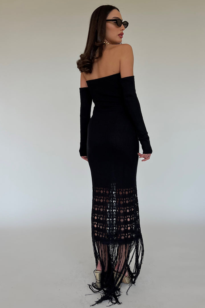 שמלת רונה - שחור