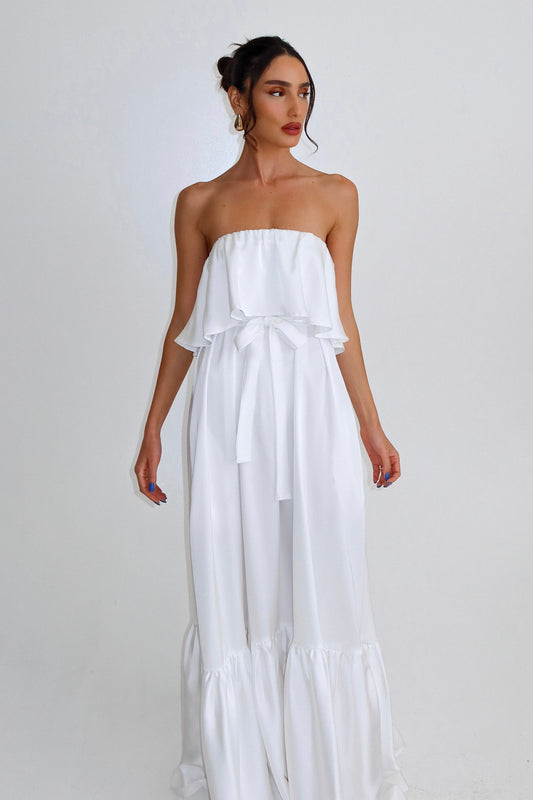שמלת בארי - לבן