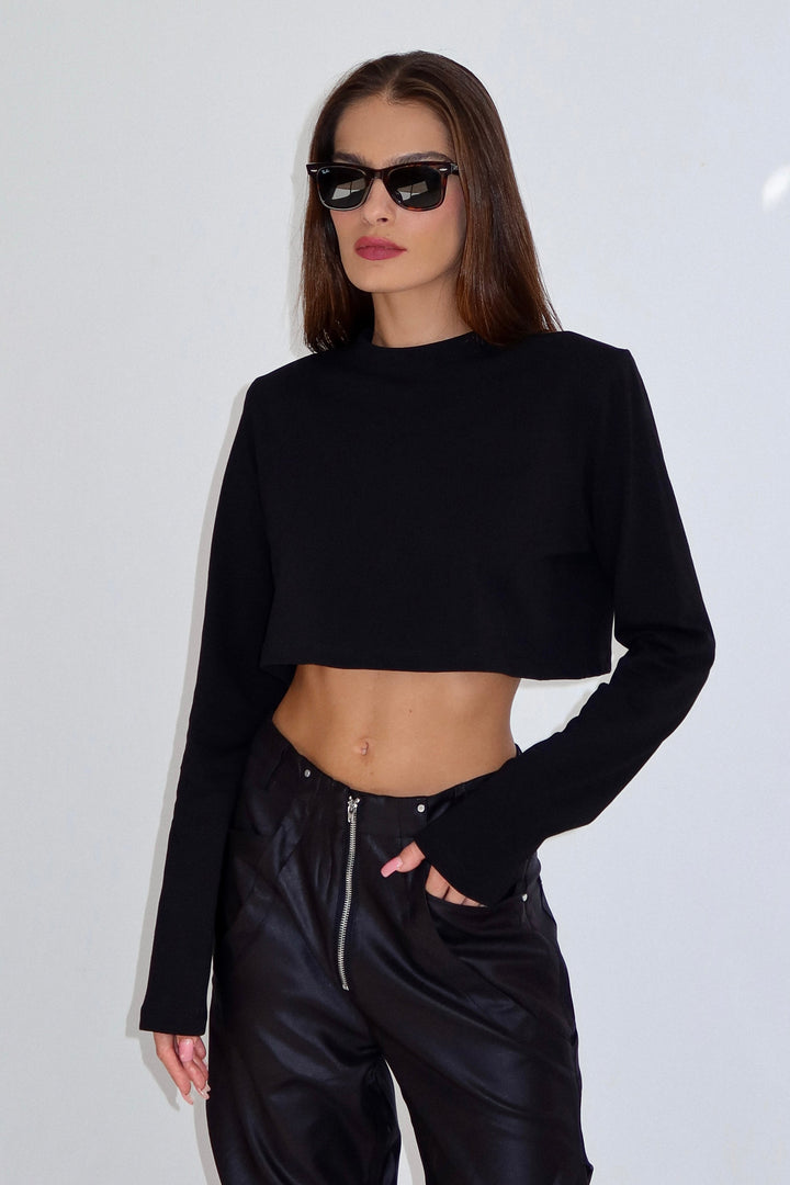 חולצת אריאה - שחור