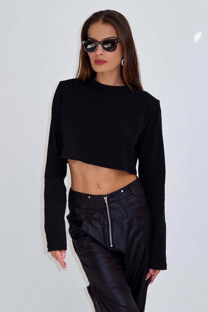 חולצת אריאה - שחור