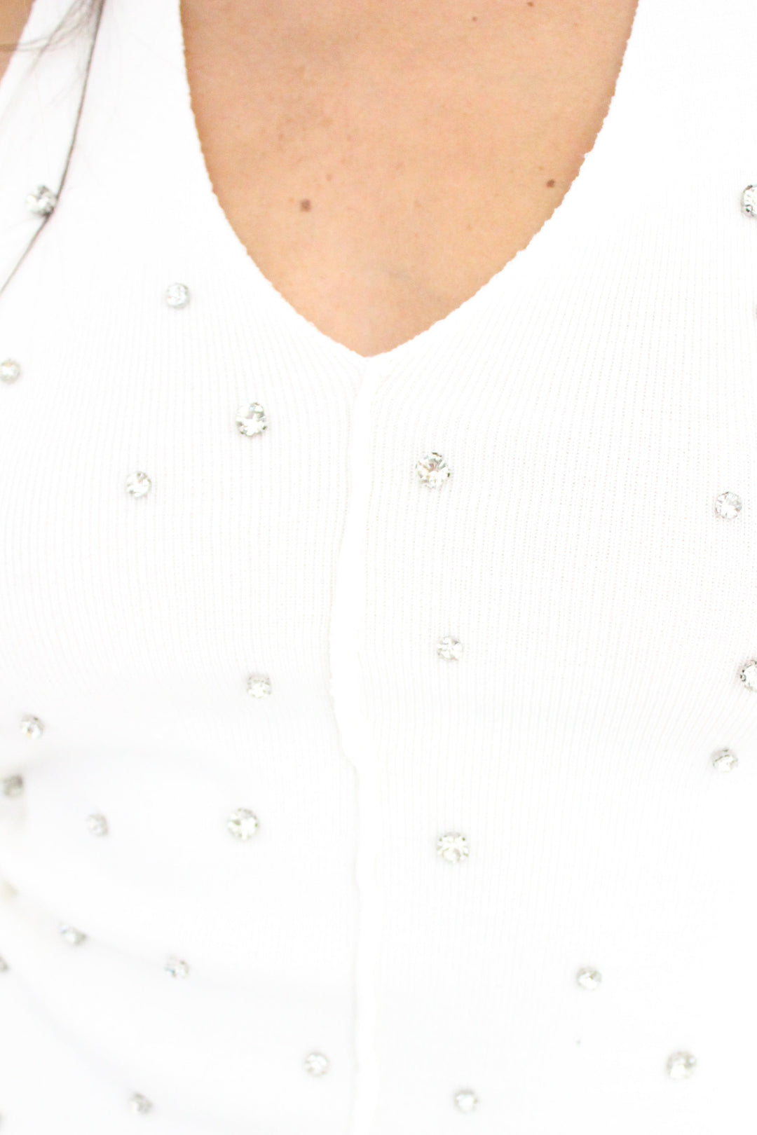 טופ סריג דיימונד - לבן