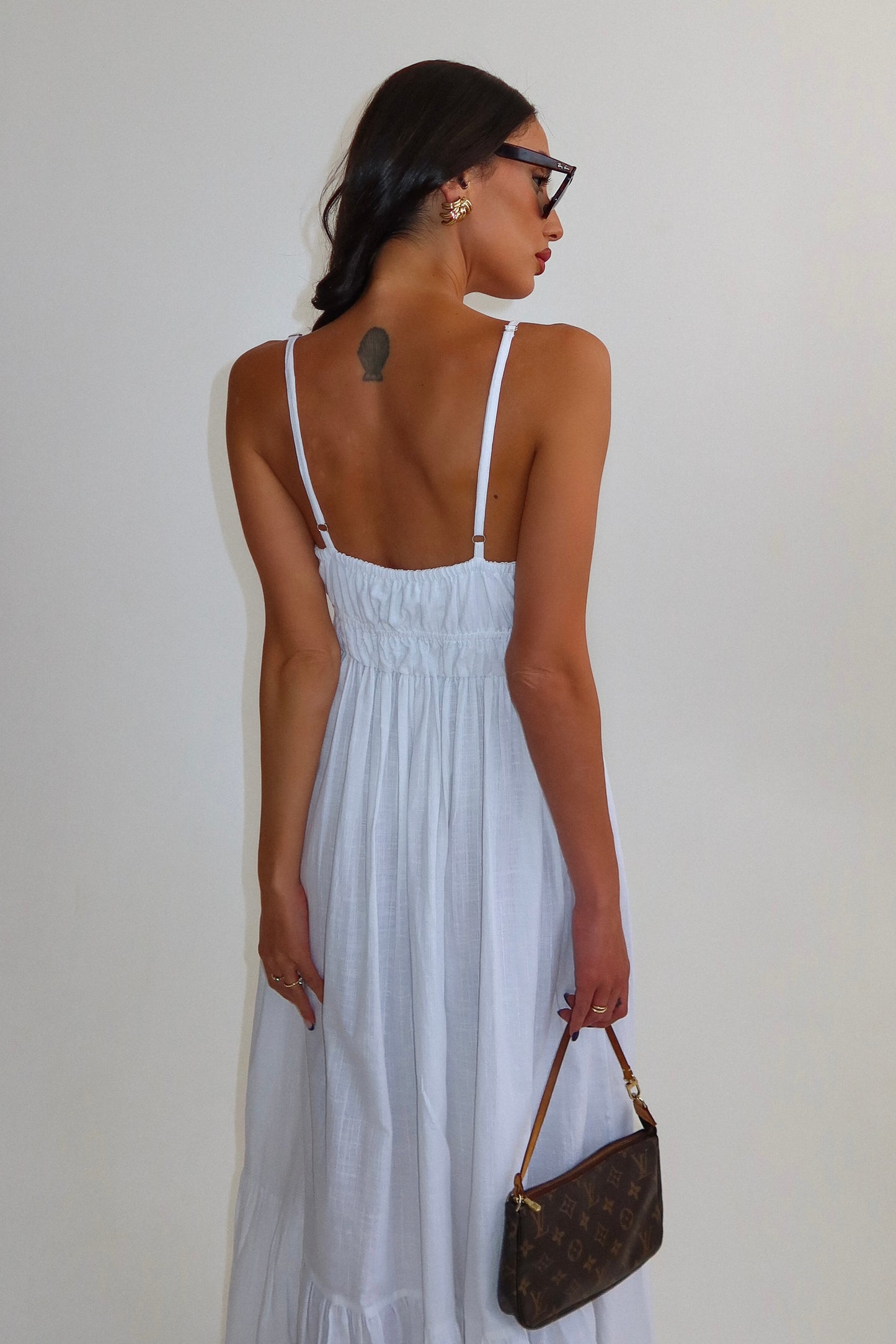 שמלת זינה - לבן