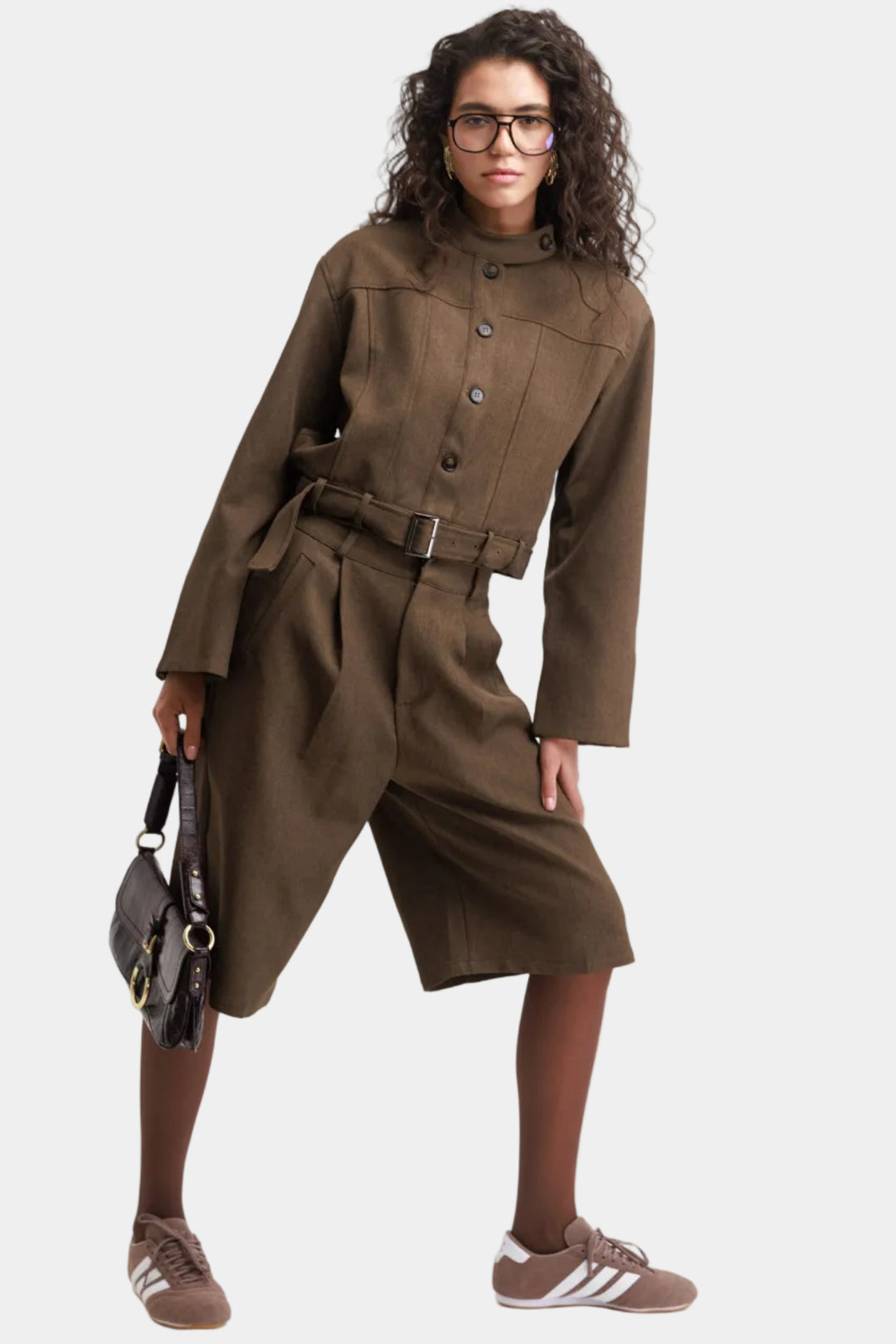 חליפת ברמודה שיינה- חום