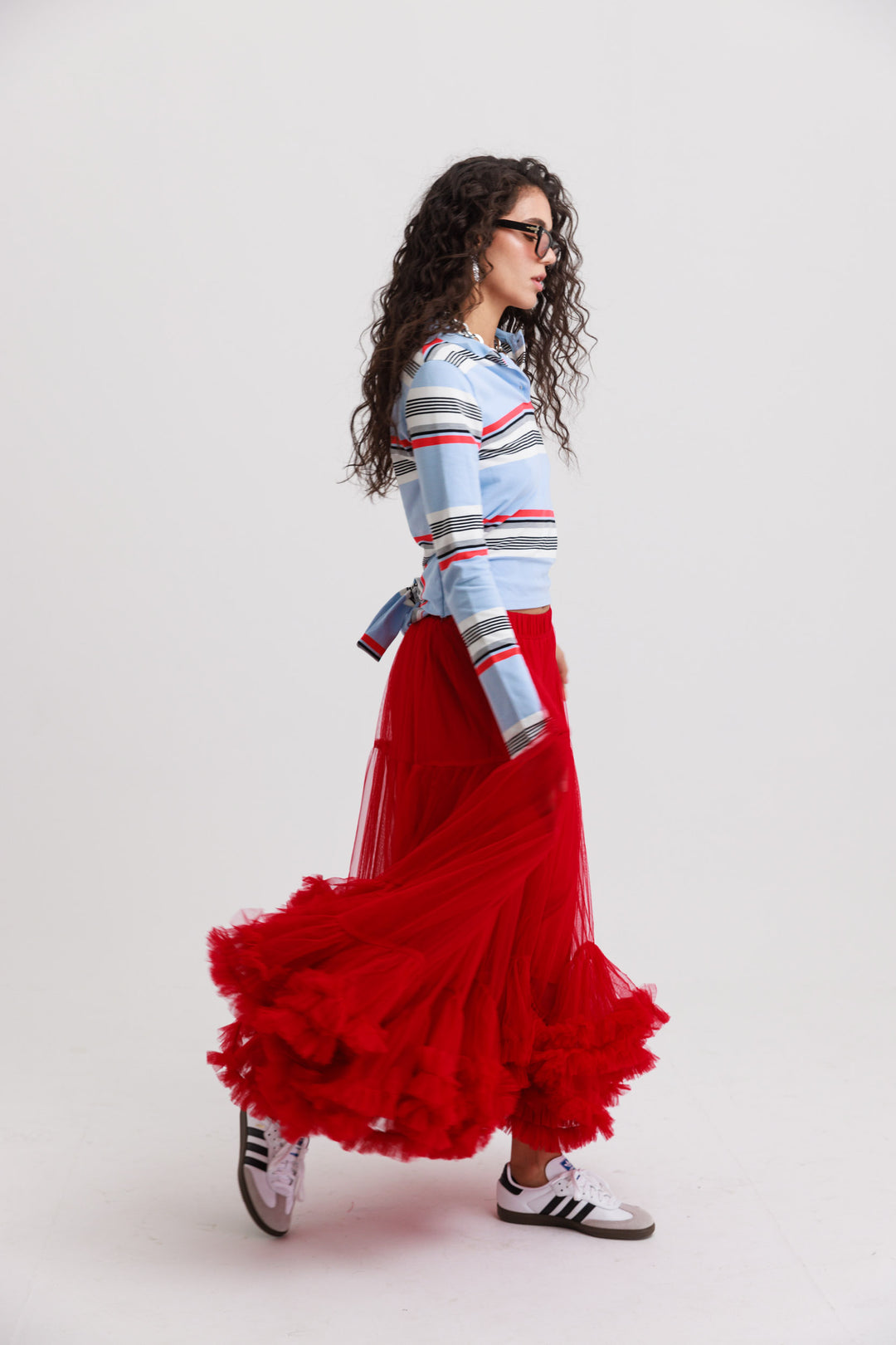 חצאית אמנדה - אדומה