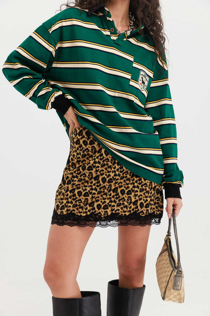 חצאית מיני קלי - מונמרת