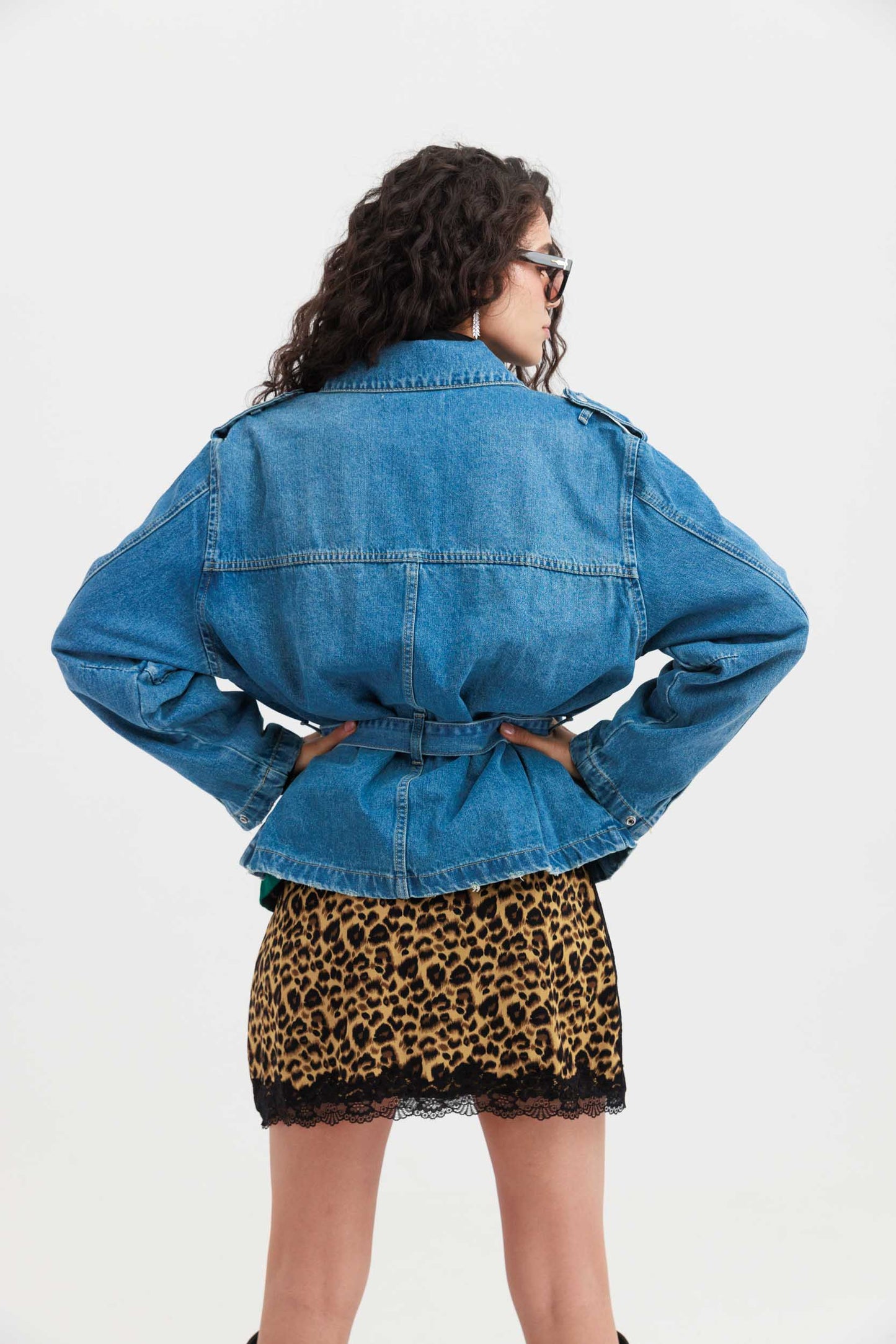 חצאית מיני קלי - מונמרת