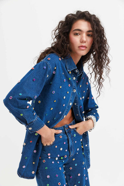 הזמנה מראש - חולצת גינס בוארי