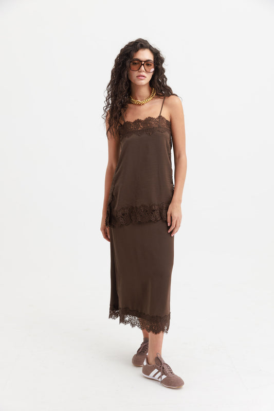 חליפת לנזרי נעמי - חום