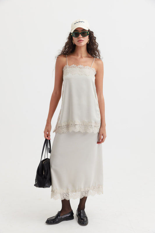 חליפת לנזרי נעמי - שמנת