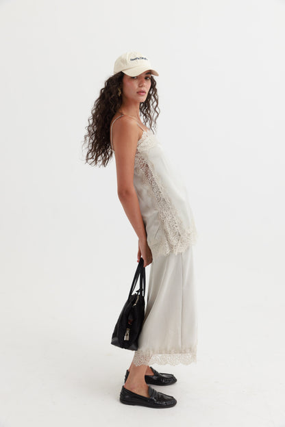 חליפת לנזרי נעמי - שמנת