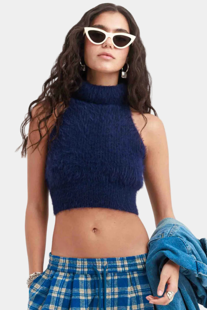 חולצת טופ גולף - כחול