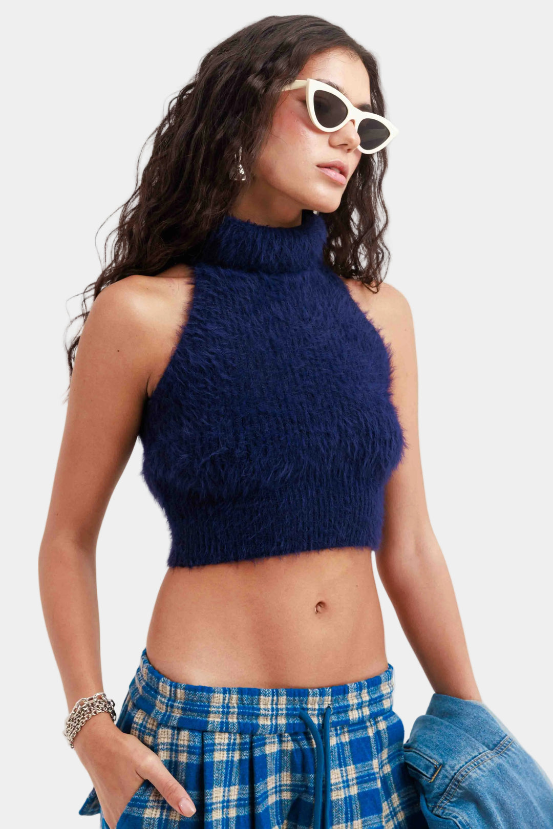 חולצת טופ גולף - כחול