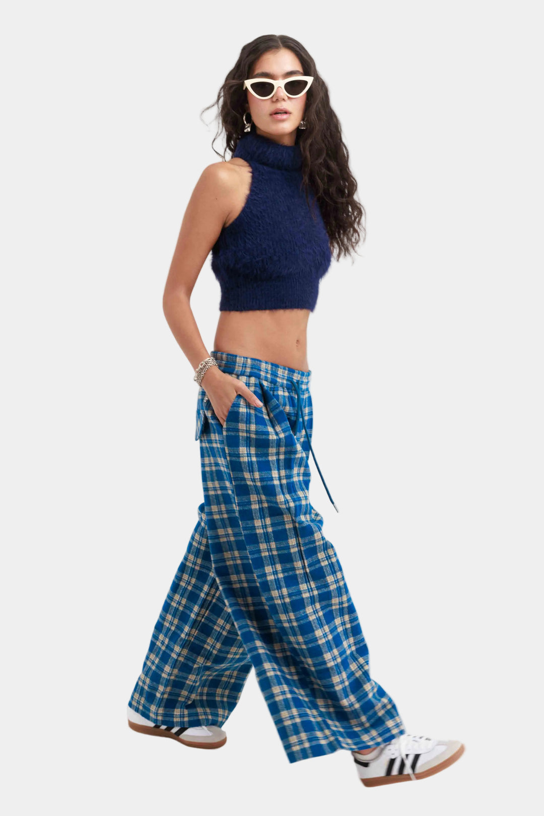 חולצת טופ גולף - כחול