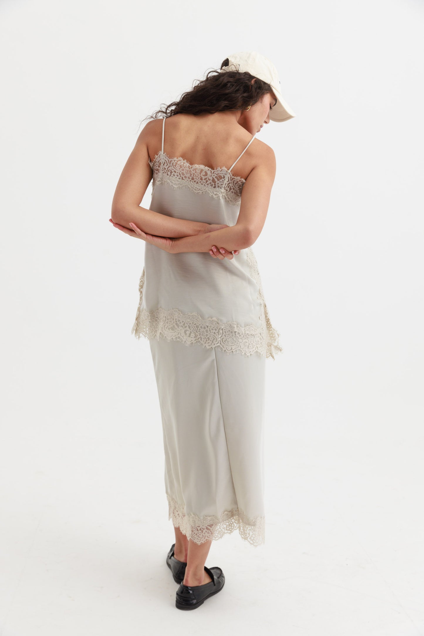 חליפת לנזרי נעמי - שמנת