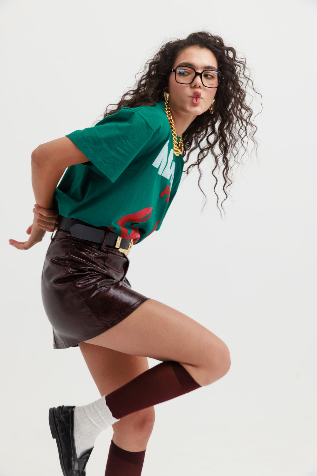 חצאית בילי - בורדו