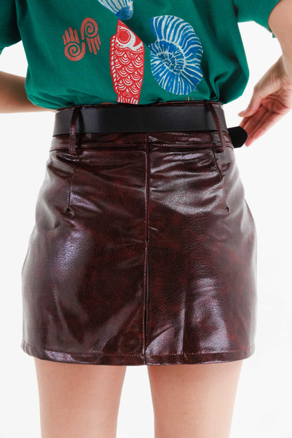 חצאית בילי - בורדו