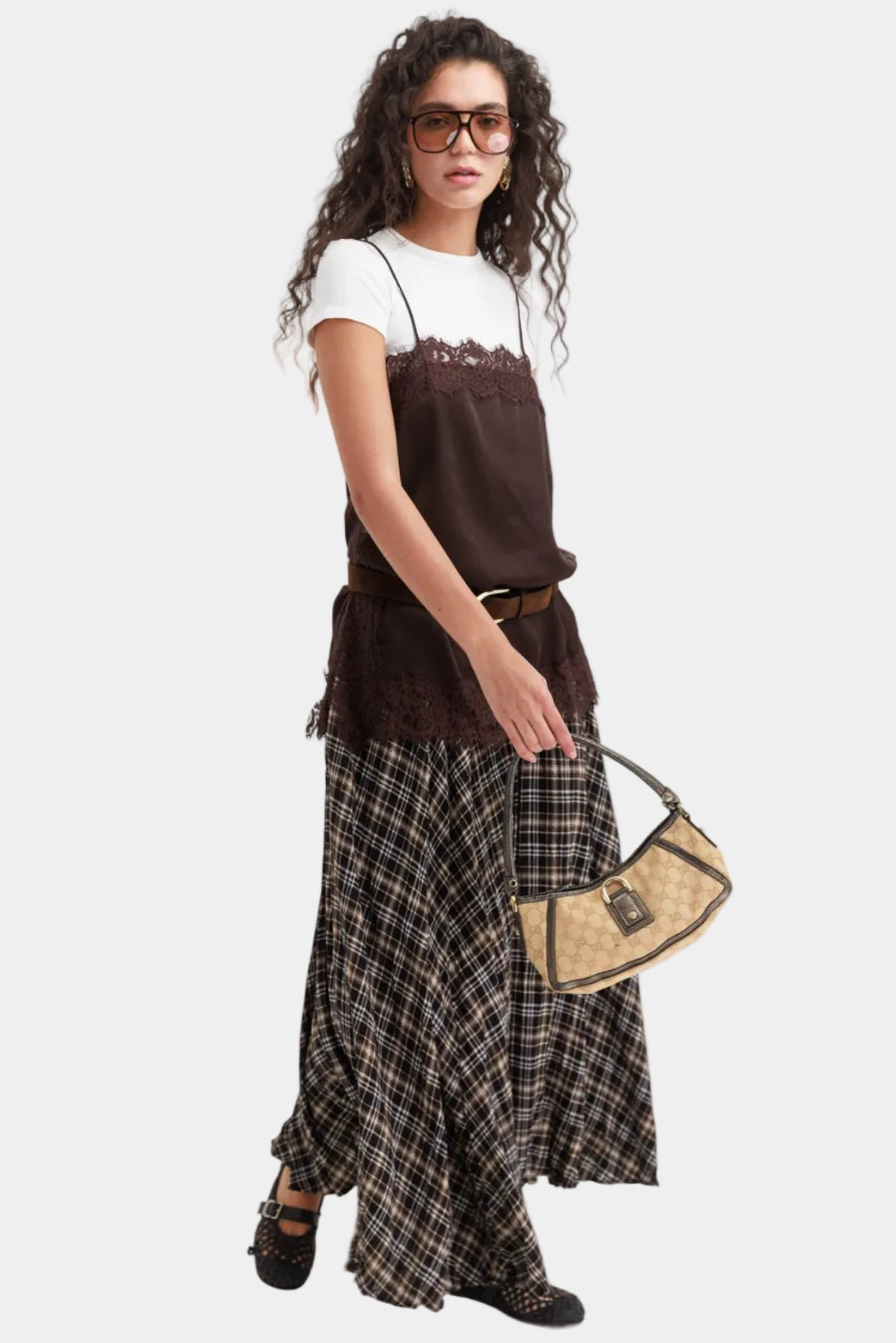 גופיית לנזרי נואל - חום