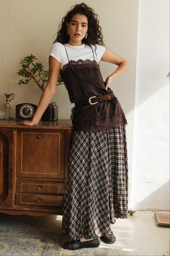 גופיית לנזרי נואל - חום