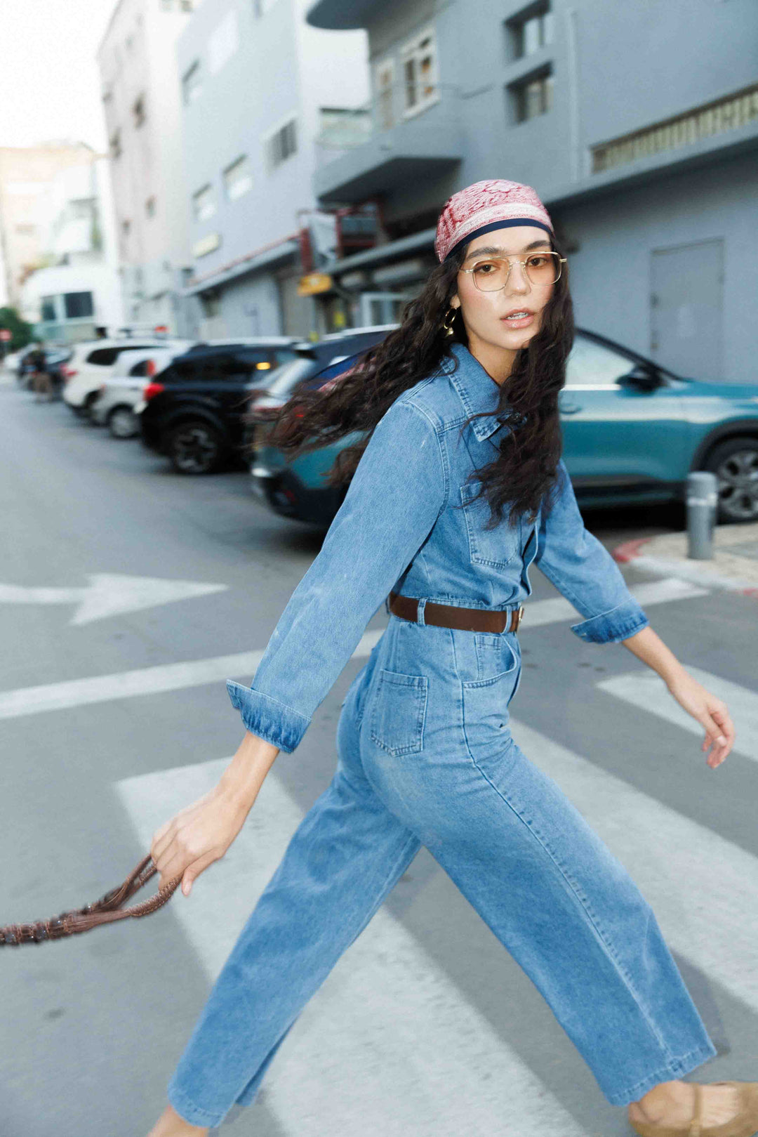 אוברול גינס ארוך