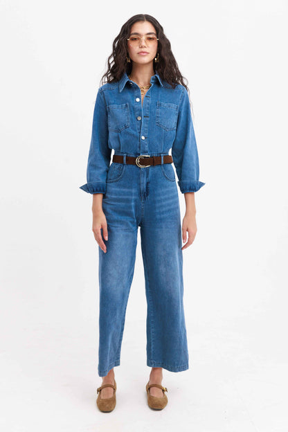 אוברול גינס ארוך