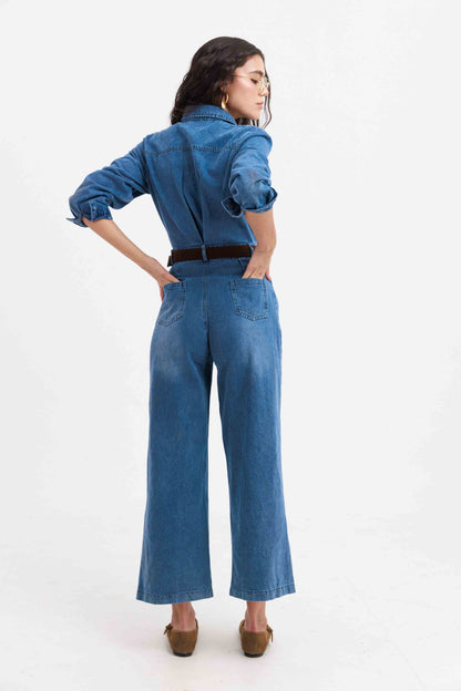 אוברול גינס ארוך