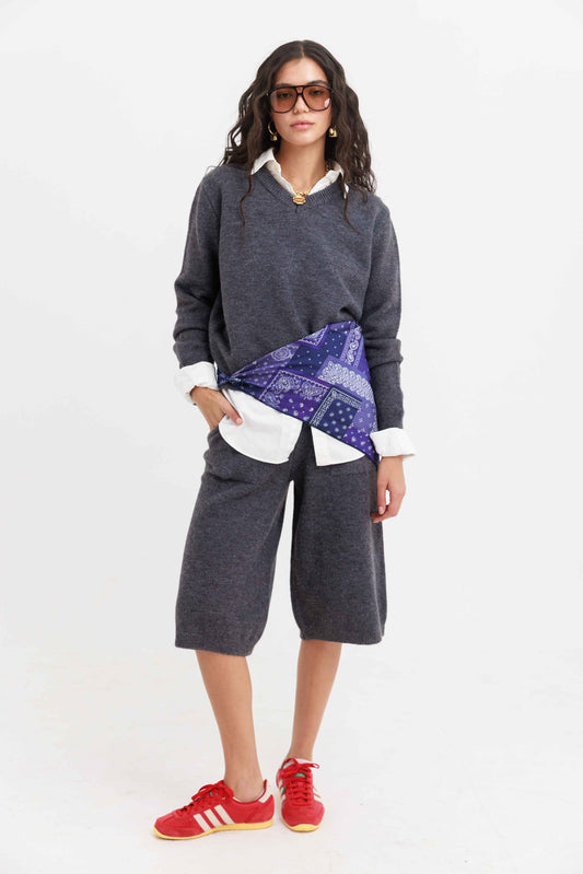 חליפת שרלין - אפור